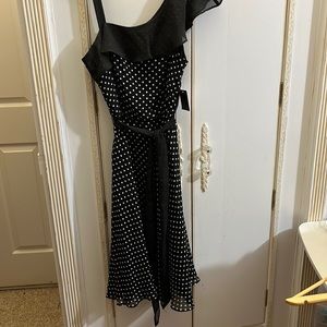 Cute little black and white polka dot dress